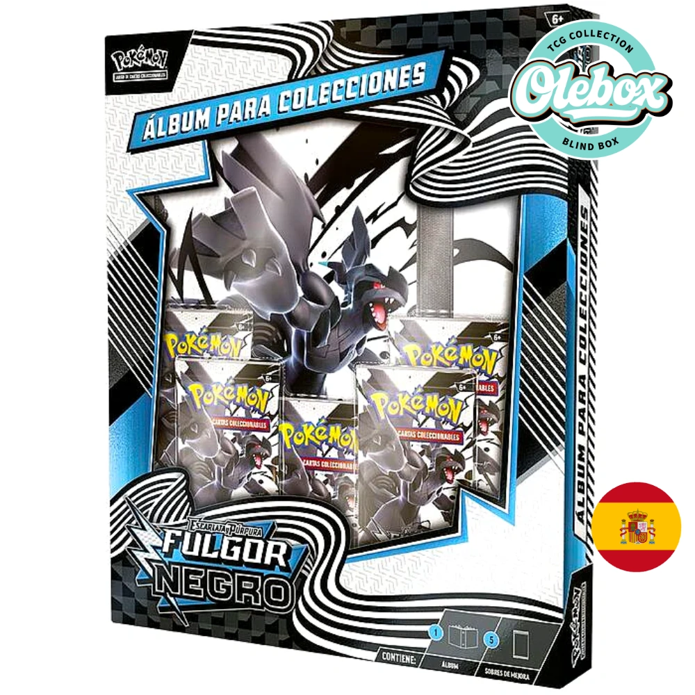 POKEMON Binder Collection Fulgor Negro – Español POKEMON Binder Collection Fulgor Negro - Español - Imagen 1