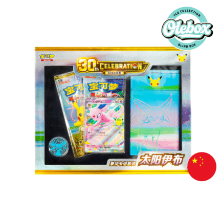 Pokémon TCG – Celebración del 30.º Aniversario – Set de Baraja Deluxe de Espeon - CHINO