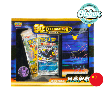 Pokémon TCG – Celebración del 30.º Aniversario – Set de Baraja Deluxe de Umbreon - CHINO